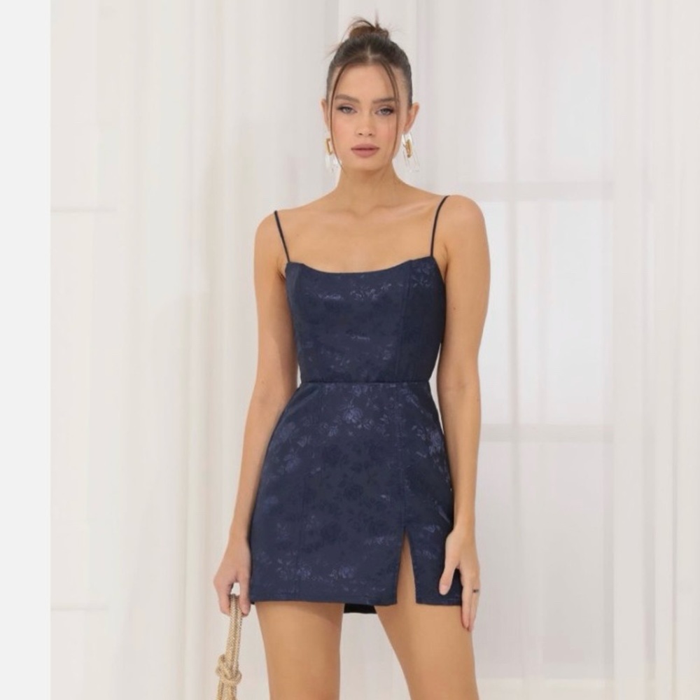 Lucy in the sky navy corset dress size XL